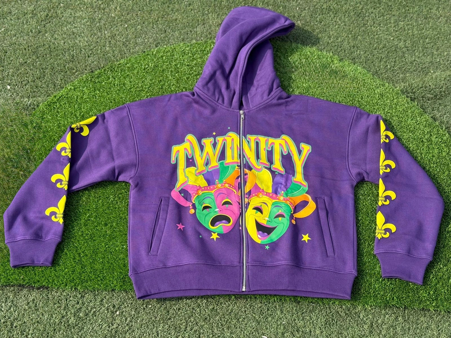 Mardi gras Zip up